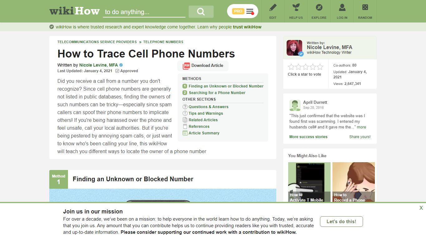 How to Trace Cell Phone Numbers: 7 Steps (with Pictures ... - wikiHow